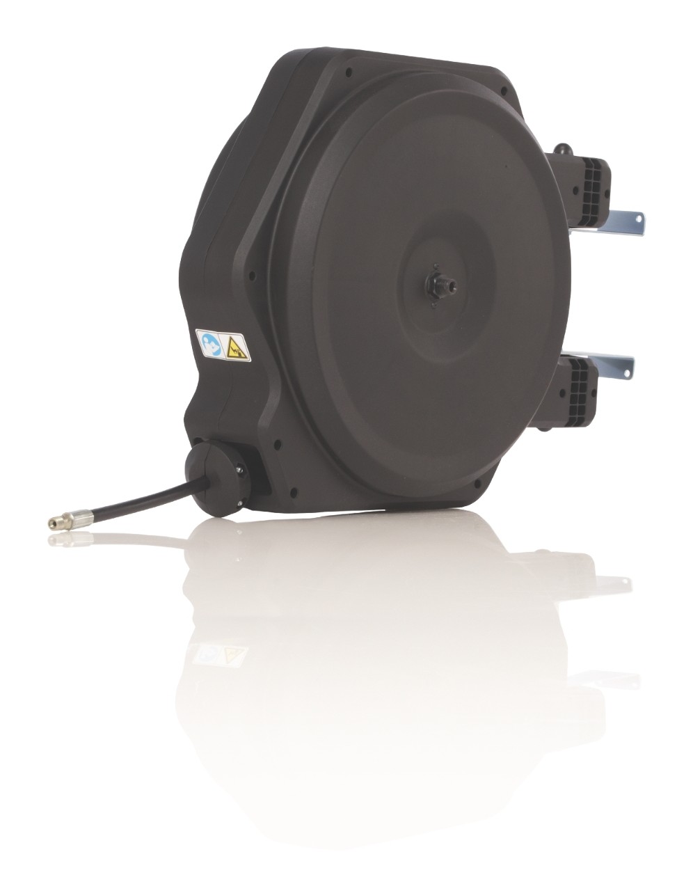 LD™ Series Enclosed Hose Reel with 3/8 in x 35 ft (10 mm X 11 m) Hose for  Petroleum/Synthetic-Based Oil Applications