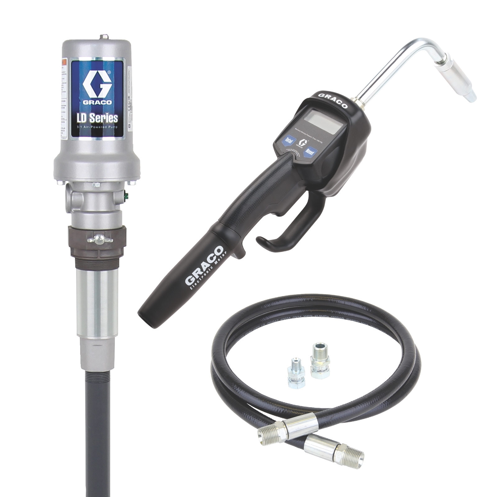 5:1 Graco LD Pump Kit with 50ft. SD Reel and Preset Meter — Keller-Heartt