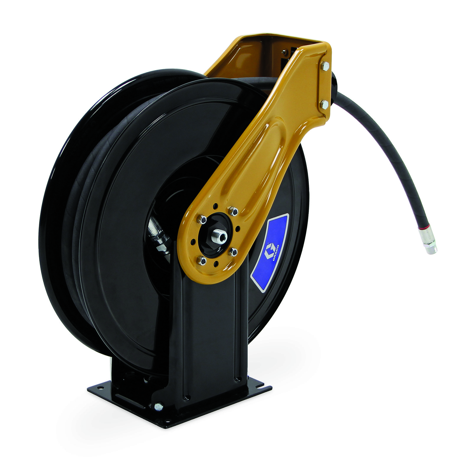 Graco LDX Series 1/2 in. x 50 ft. Spring Driven Oil Hose Reel - Hose  Included